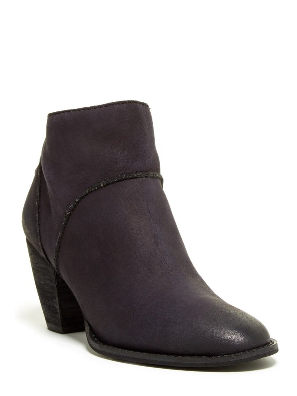 Tesori Nordstrom Kinsley Leather Booties Tassel Zip Heel Boots Black Size 7